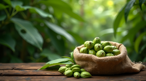 Cardamom pods are picked by hand when they're still green, something machines can't do – Nutri Intact